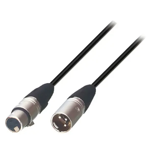 Tasker Repro kabel XLR 3pin (M) - XLR 3pin (F) černý / Audio kabel / 3 m / OFC stíněný (300786 BLACK)