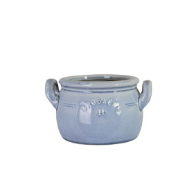 Strömshaga Kameninový obal na květináč Brobacka Light Blue 1 l, modrá barva, keramika