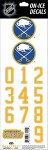 Sport Star Samolepky na helmu Buffalo Sabres NHL Decals Yellow