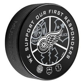 Mustang Puk Detroit Red Wings NHL Printed First Responders