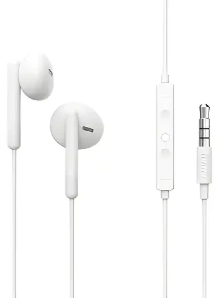 Hama Noble bílá / Sluchátka do uší / 3,5 mm jack / Mikrofon / 1,2 m