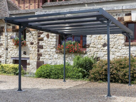 Kovový přístřešek (carport) Trigano Jardin Mistral, zastavěná plocha 14,67 m²