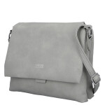 Stylová dámská koženková crossbody kabelka Mirabella, šedá
