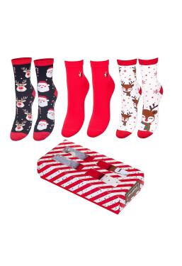 Dámské ponožky Vánoční A'3 mix Milena