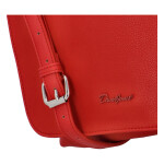 Jednoduchá dámská crossbody kabelka Fleda, červená