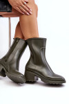 Dámské matné polokozačky Galoshes Dark Green Bertaida 36