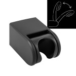 Nástěnný, otočný držák sprchy, černý AWD Interior 1792 AWD02221792