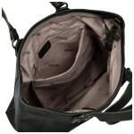 Módní dámská koženková kabelka na rameno Kleantis, tmavě zelená