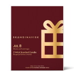 SKANDINAVISK JUL 350 g - SKANDINAVISK Vonná svíčka ve skle JUL Gold (Vánoce) 350 g, červená barva, sklo