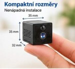 Drobná WiFi kamera s 2K rozlišením a dlouhou výdrží - MW3