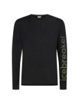 Pánské merino triko dlouhý rukáv ICEBREAKER Mens Merino 150 Tech Lite LS Tee IB Vertical, Black velikost: L