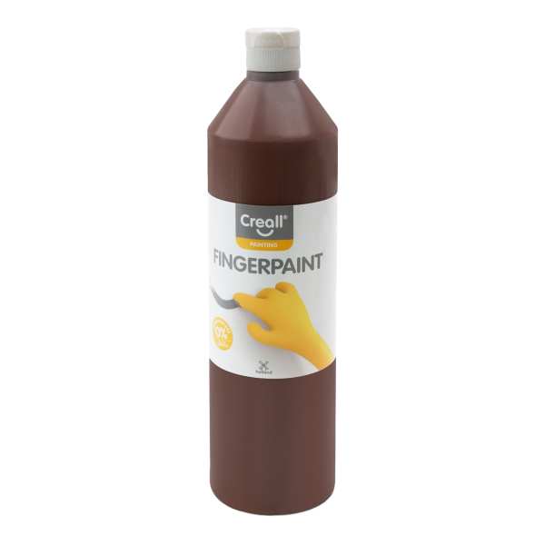 Prstová barva HAPPY INGREDIENTS, 750 ml hnědá