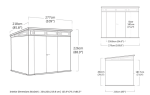 Keter PENT Signature VERTICAL domek 9x7 - šedý