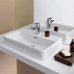 Laufen - Pro S Umyvadlo Compact, 55x38 cm, bez otvoru pro baterii, s LCC, bílá H8179584001091