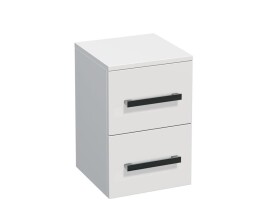 Koupelnová skříňka nízká SAT Cube Way 32,5x49,3x33 cm bílá lesk CUBE3CHN32BL CUBE3CHN32BL
