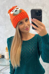 Dámská čepice Ofelia K349 oranžová UNI