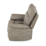 TV a relaxační křeslo s manuálním ovládáním, potah lanýžová látka v dekoru vintage