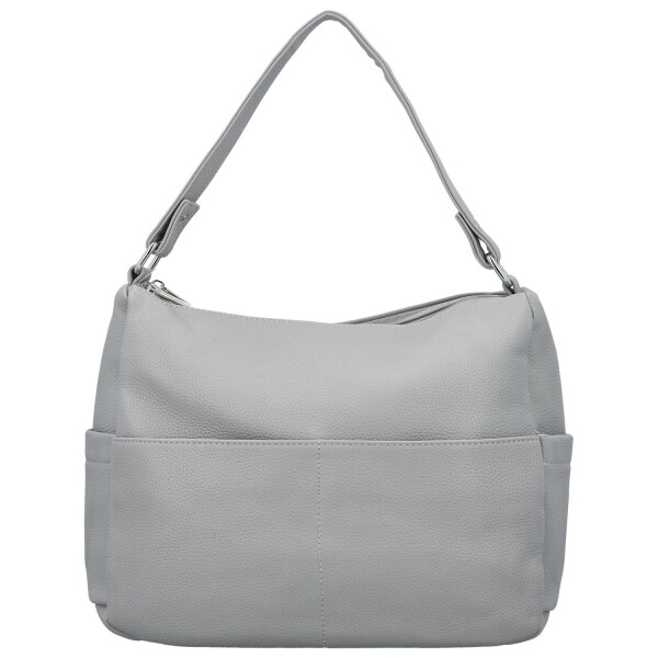Stylová dámská koženková kabelka na rameno Irenea, šedá