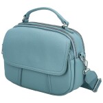 Trendy dámská koženková crossbody kabelka Badamia, modrá