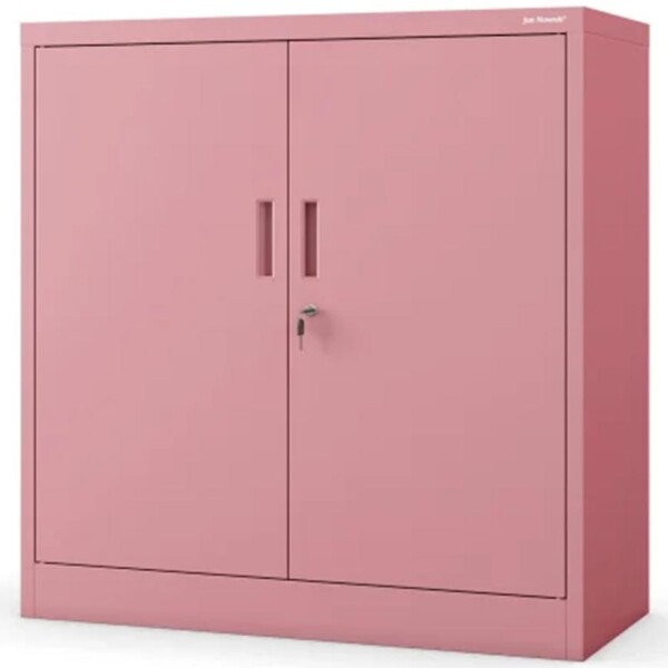 Kovová Kancelářská Skříňka Beata pastelově růžové