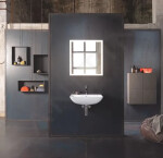 DURAVIT - ME by Starck Umyvadlo 650x490 mm, s přepadem, s otvorem pro baterii, bílá 2335650000