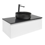 Koupelnová skříňka s krycí deskou SAT B-WAY 99x30x45 cm bílá lesk BWAY100WZUB BWAY100WZUB