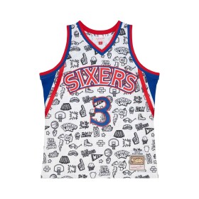Mitchell & Ness Pánský dres Philadelphia 76ers NBA Allen Iverson #3 Doodle Swingman Velikost: S