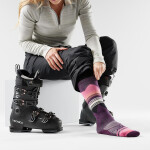 Dámské merino lyžařské ponožky SMARTWOOL Women's Ski Targeted Cushion Pattern OTC, Purple Iris velikost: 38-41 (M)