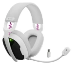 Fury Fukiya F6 bílá / Herní sluchátka s mikrofonem / Bluetooth 5.4 / RGB podsvícení / USB-C (NFU-2337)
