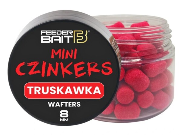 FeederBait Mini Czinkers Wafters 6x8mm 25ml - Jahoda,FeederBait Mini Czinkers Wafters 6x8mm 25ml - Jahoda
