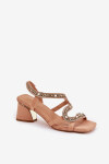 Sandály na podpatku model 212357 Step in style 40