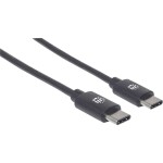 Manhattan USB kabel USB 2.0 USB-C ® zástrčka 3.00 m černá 354882