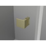 MEXEN/S - Lunar-B sprchový kout dveře křídlové pravá 90 x 90, transparent, zlato kartáčovaná 832-090-090-55-00-P