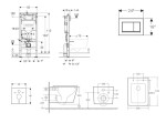 GEBERIT - Duofix Set předstěnové instalace, klozetu Arkas I a sedátka softclose, tlačítko Sigma20, bílá/chrom SANI11CA31141