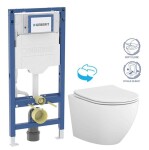 GEBERIT Duofix bez tlačítka + WC CERSANIT DESSE VORTEX /VÍROVÉ SPLACH/ + SEDÁTKO 111.300.00.6 ES1