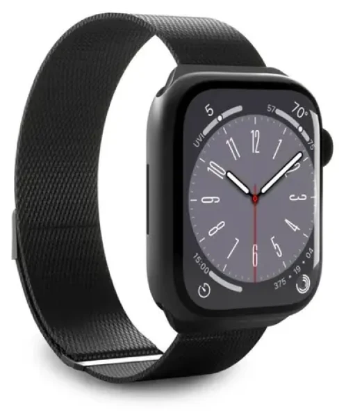 Puro Milanese černá / Řemínek pro Apple Watch / 38/40/41 mm (PUMILAW40BLK)