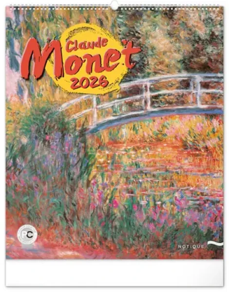 NOTIQUE Nástěnný kalendář Claude Monet 2026 / 48 x 56 cm (PGN-35188-L)