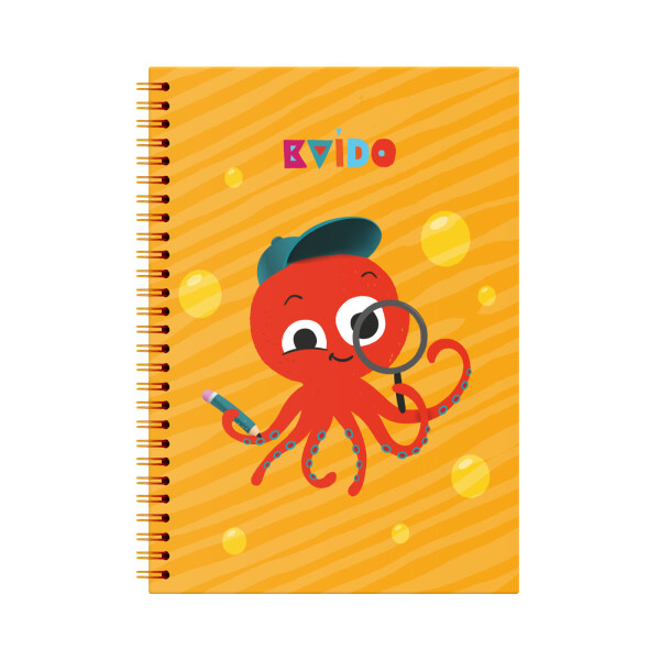 Blok spirálový (oranžový) - Kvído - Albi