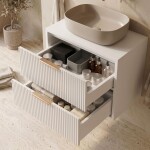 REA - Koupelnová skříňka pod umyvadlo Mono 60cm White REA-M0402