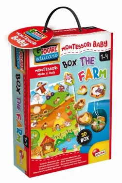 Liscianigioch Montessori Baby Box - Vkládačka farma