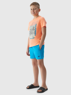 Chlapecké plážové šortky typu boardshorts 4F - modré Velikost: 134/140