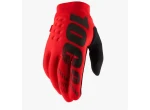 100% Brisker pánské rukavice Red vel. M