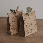 Eulenschnitt Papírový sáček Illustrations 21 × 15 cm – set 6 ks, hnědá barva, přírodní barva, papír