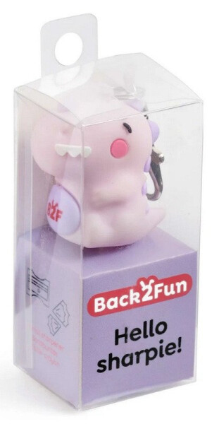 Klíčenka s ořezávátkem Dinos, růžový