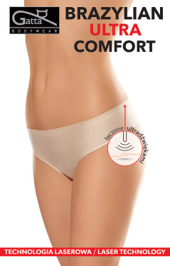 Dámské kalhotky Gatta 41592 Brazilky Ultra Comfort béžová XS
