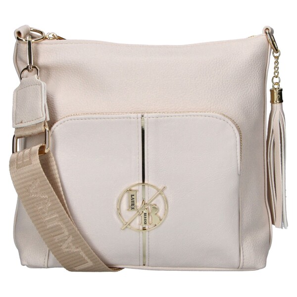 Moderní dámská crossbody kabelka LB Bella Pocket, béžová