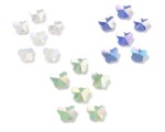 Skleněné korálky - broušený motýl - různé varianty - 10 x 8 x 6 mm - 1 ks Barva: Modrá