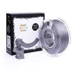 PET-G filament silver 1,75 mm Print With Smile 1 kg