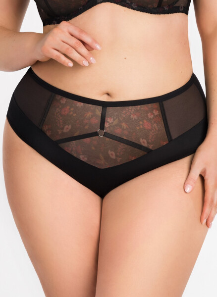 Dámské kalhotky Gorsenia K 874 Beverly M-4XL černá M