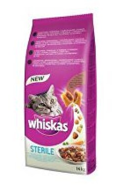 Whiskas Dry s kuřecím masem - STERILE 14kg